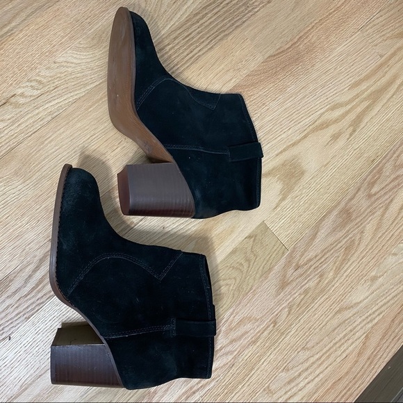 Splendid Suede Black Heel Boots Sz 11 Women’s - Picture 2 of 7